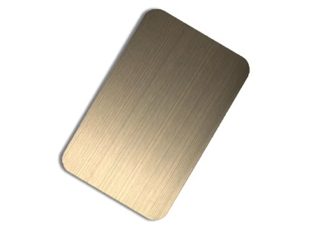 Stainless steel brushed red copper sheet Aisi 304 Gold stainless steel plate 0.3mm gold stainless steel sheet