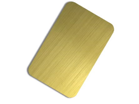 0.3mm gold stainless steel sheet